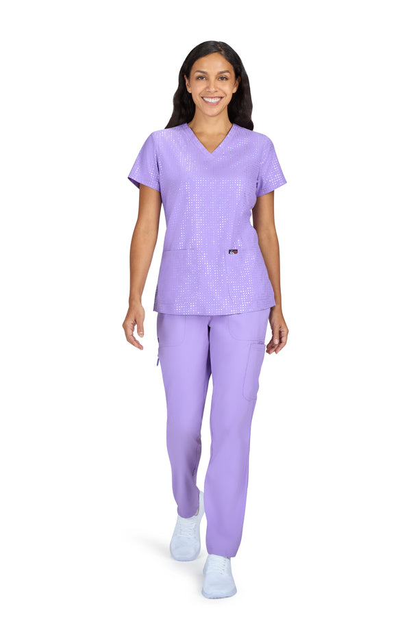 Blouse Médicale Iridescente Velora Lavande,