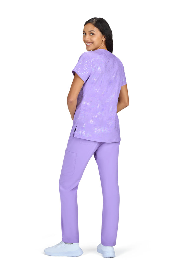Blouse Médicale Iridescente Velora Lavande,