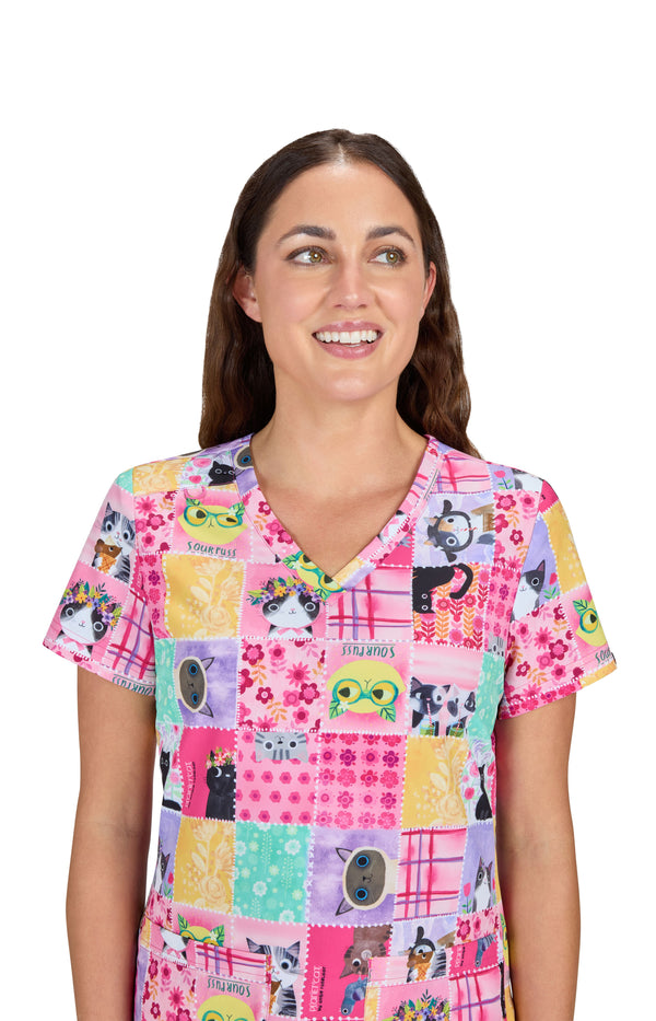 Blouse Médicale Sour Puss "koi"