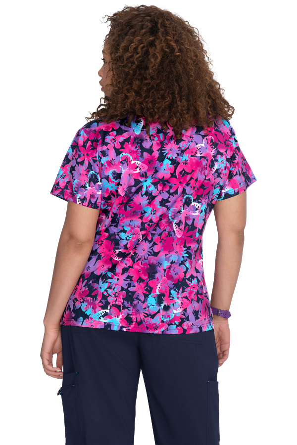 Blouse médicale Koi Basics Leslie - Papillons étincelants