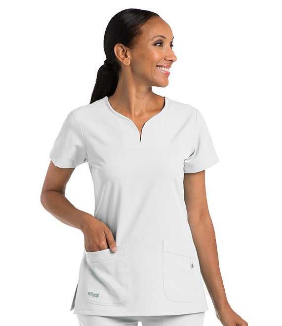 Tunique Médicale GREY'S ANATOMY Signature "Blanc Chic"